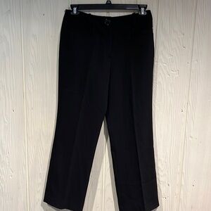 𝅺larry LEVINE STRETCH  dress pants. Black. Size 8 straight leg